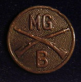 A First World War machine gun company collar button found during the 2005-2006 archeological survey of Davids Island.